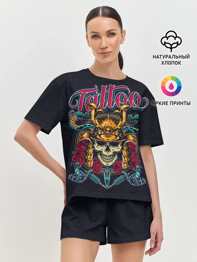 Женская пижама с шортами