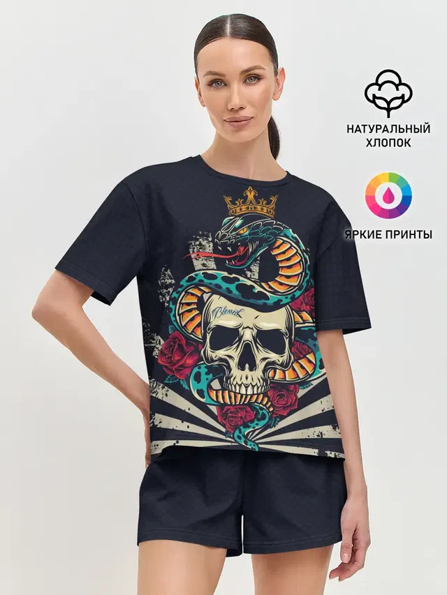 Женская пижама с шортами