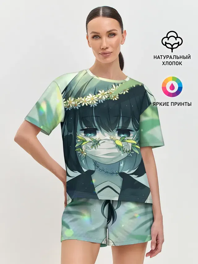 Женская пижама с шортами