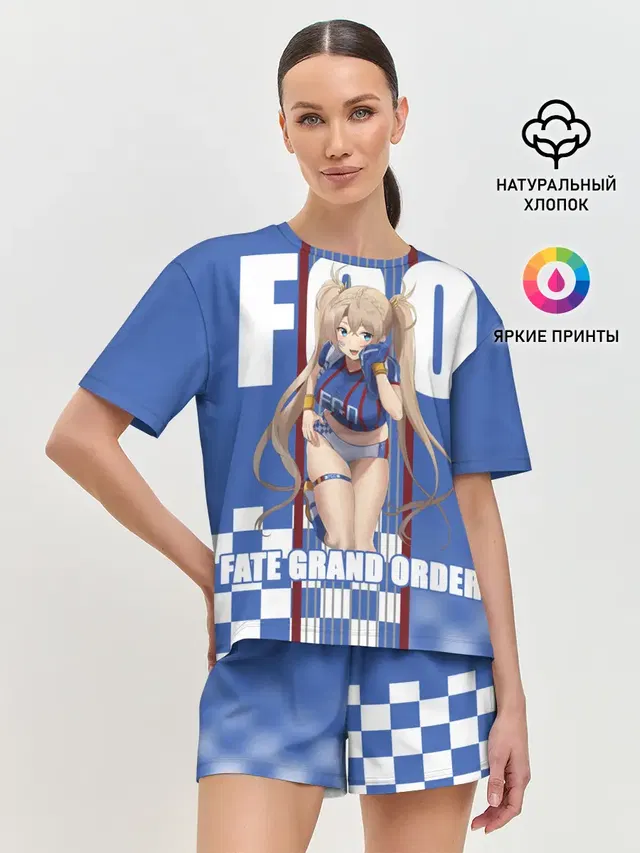 Женская пижама с шортами с принтом «Разные игры — Fate»
