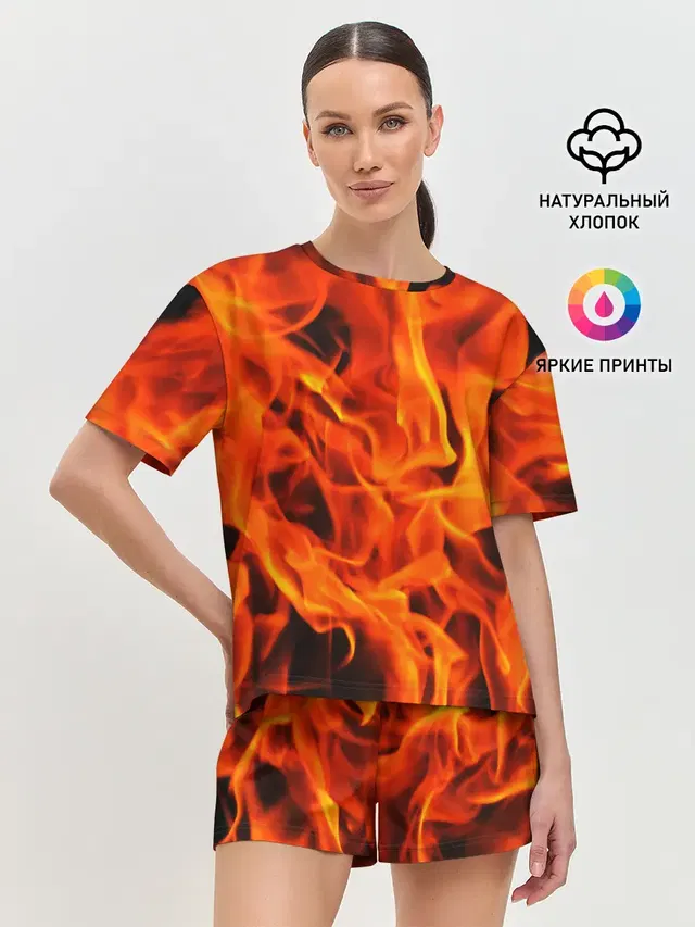 Женская пижама с шортами