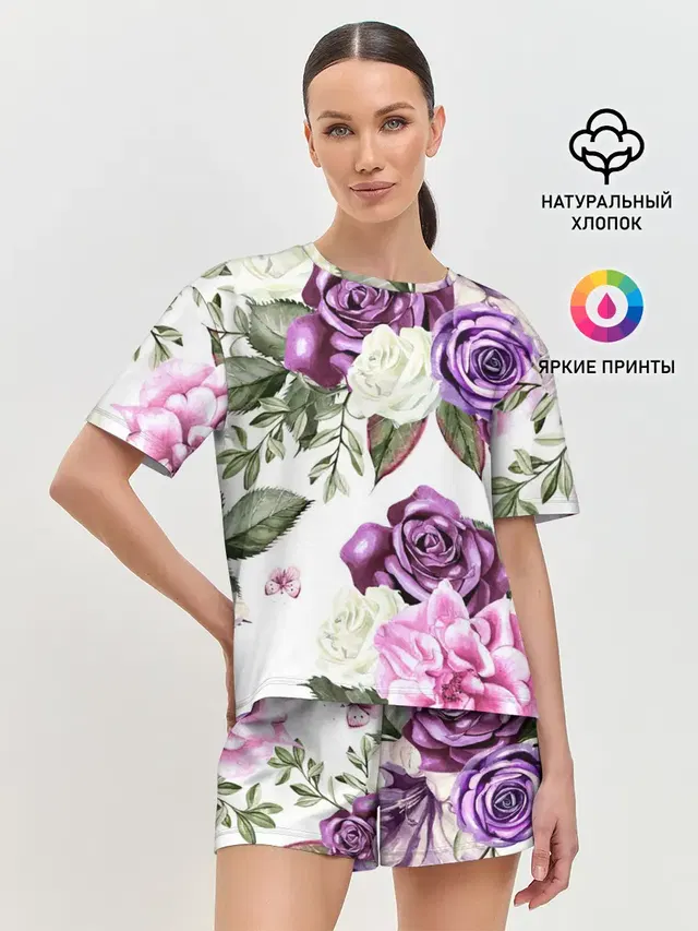 Женская пижама с шортами