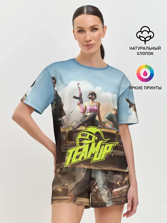 Женская пижама с шортами