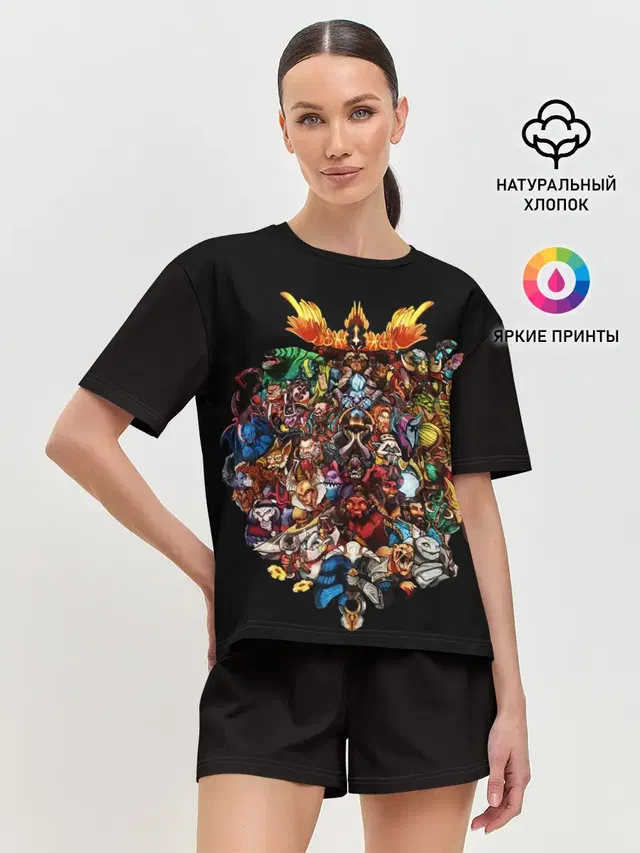 Женская пижама с шортами