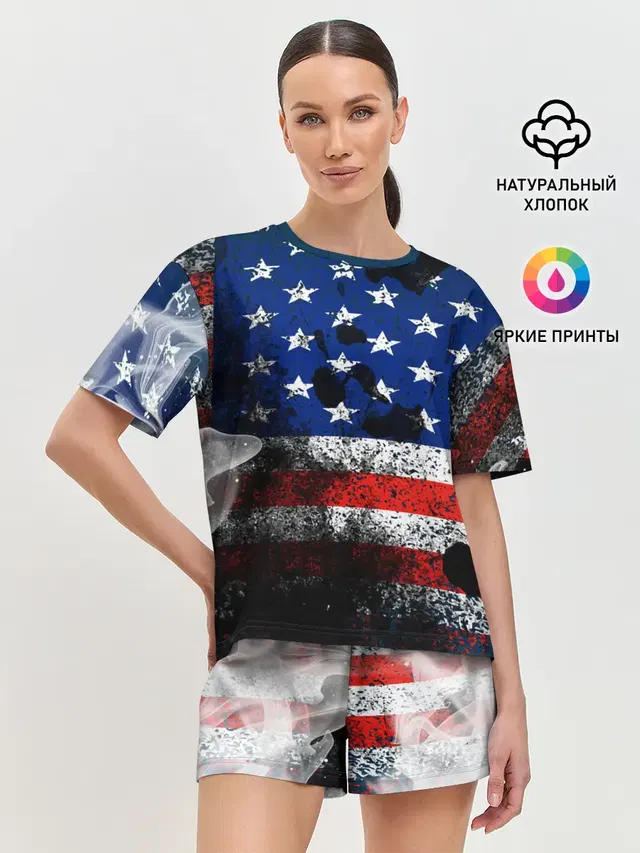 Женская пижама с шортами