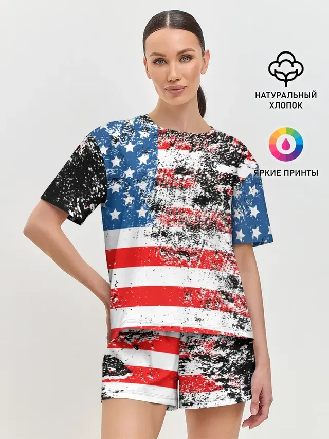 Женская пижама с шортами