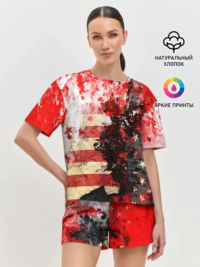 Женская пижама с шортами