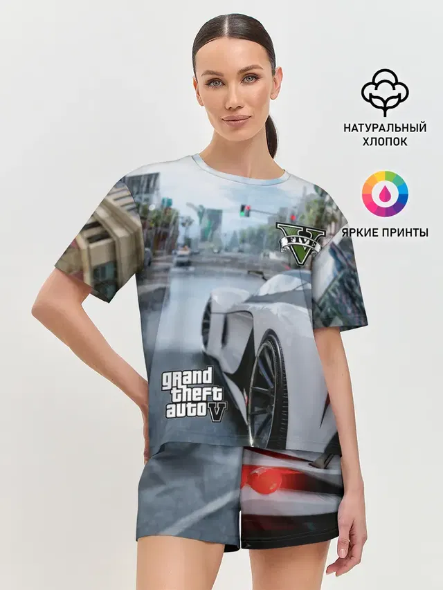 Женская пижама с шортами
