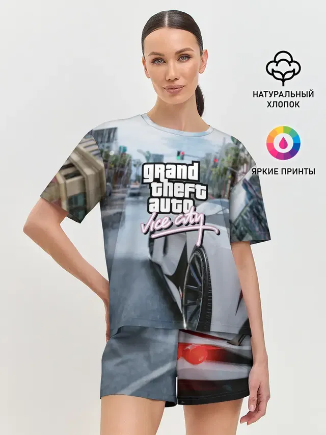 Женская пижама с шортами