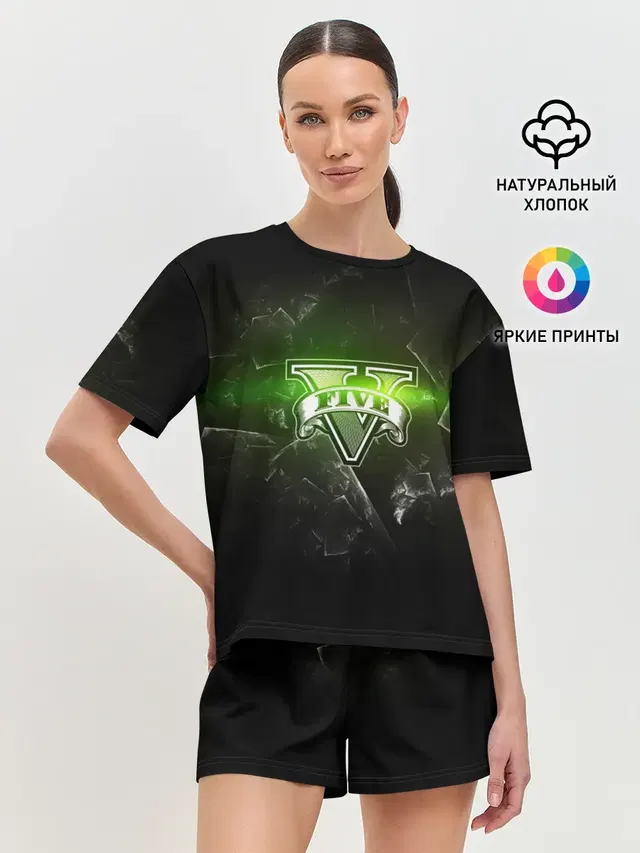 Женская пижама с шортами