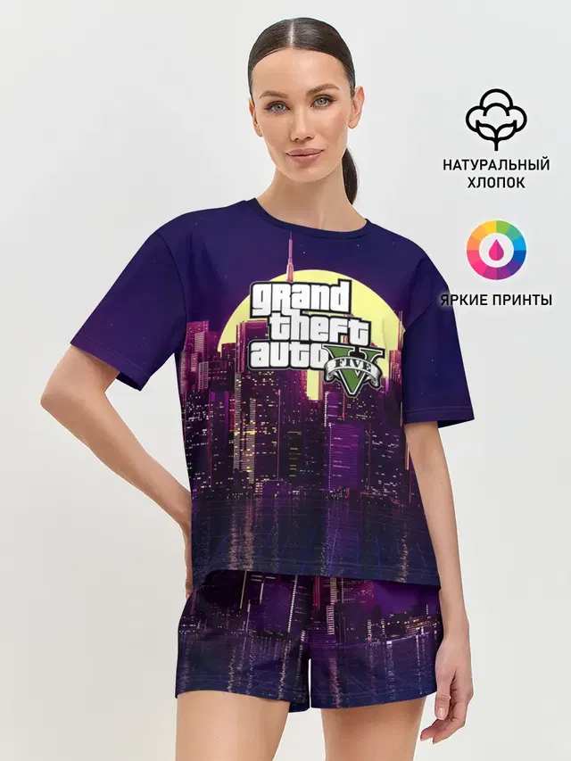 Женская пижама с шортами