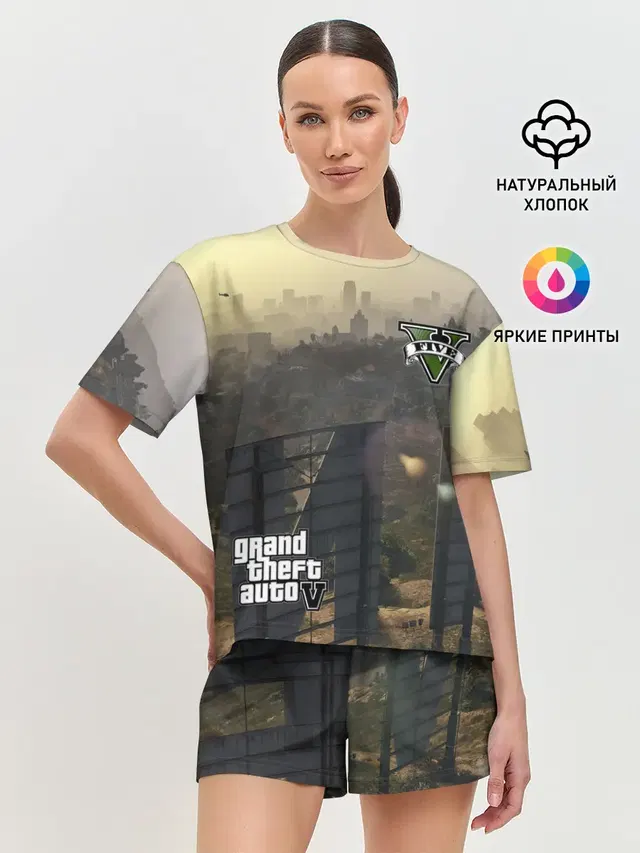 Женская пижама с шортами