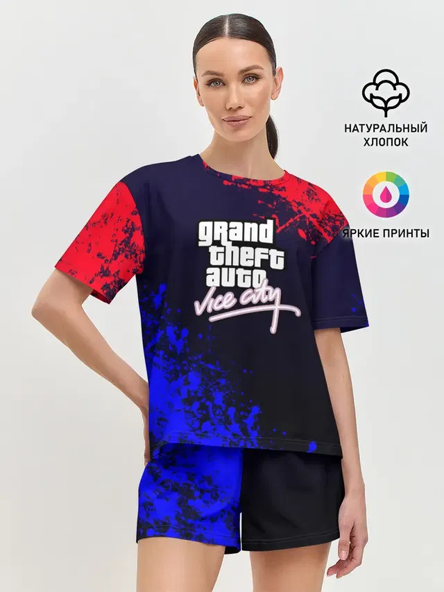 Женская пижама с шортами