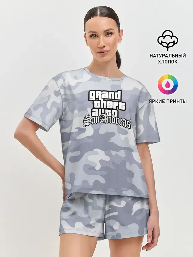 Женская пижама с шортами