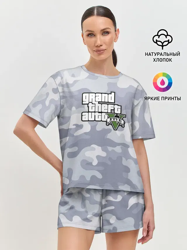 Женская пижама с шортами