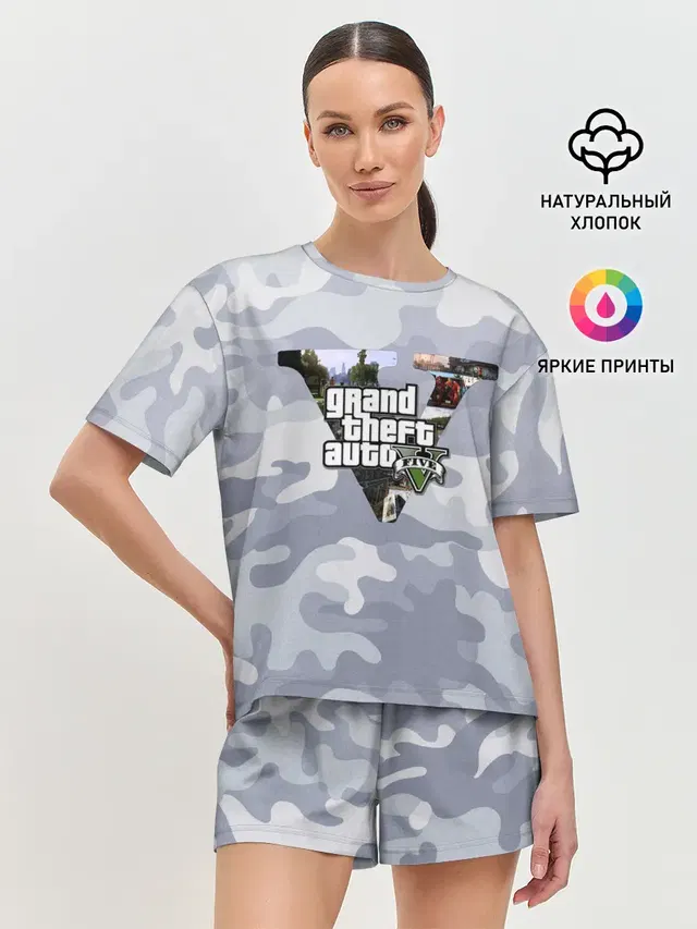 Женская пижама с шортами