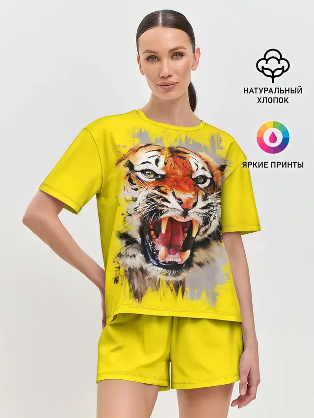 Женская пижама с шортами