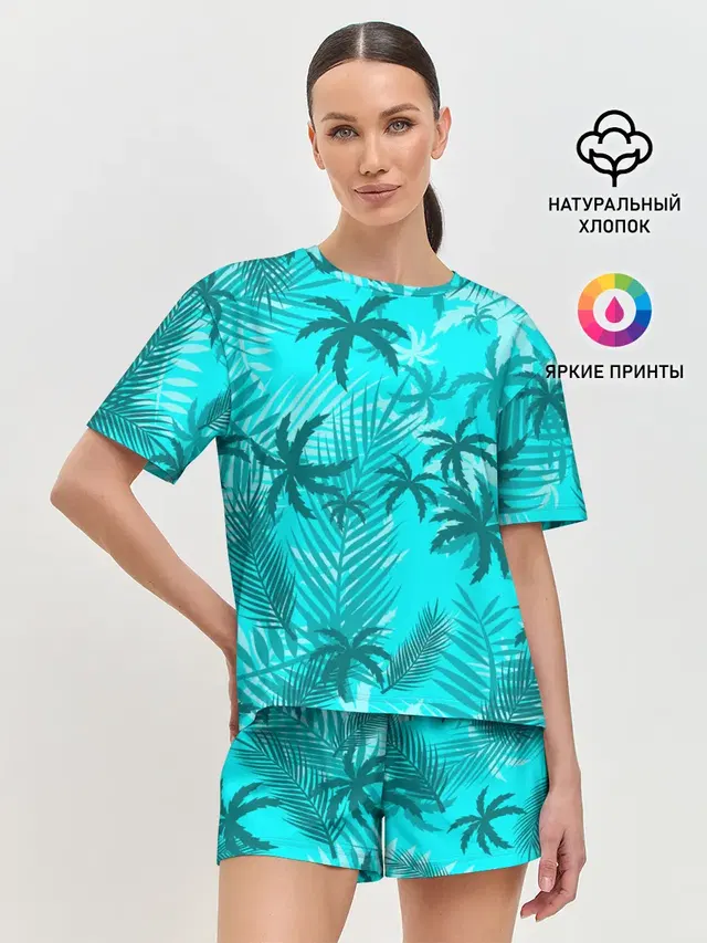 Женская пижама с шортами