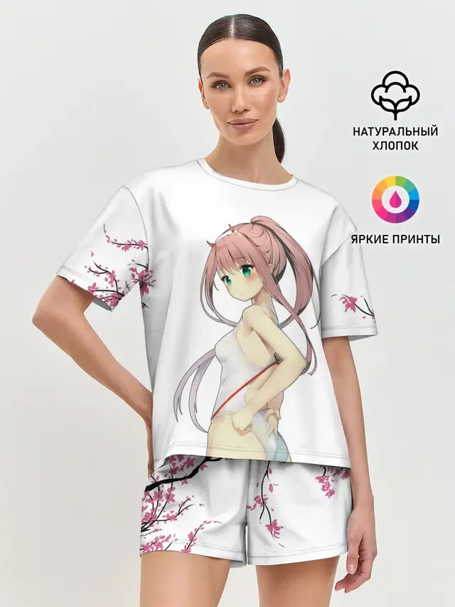Женская пижама с шортами