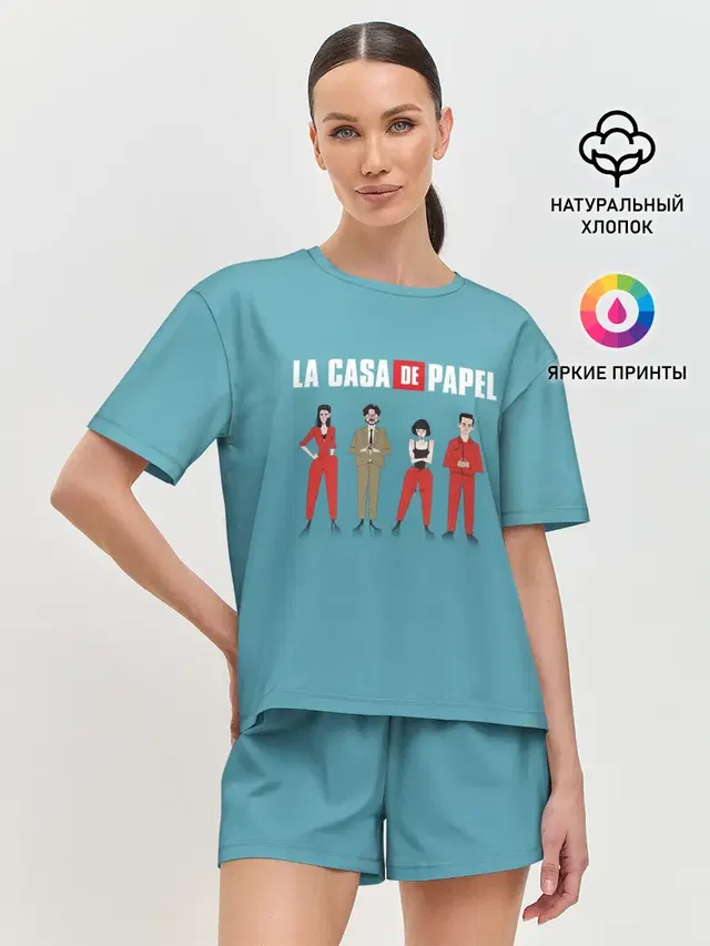 Женская пижама с шортами