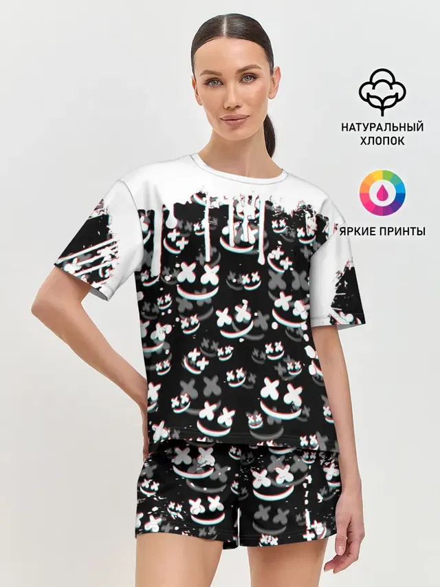 Женская пижама с шортами