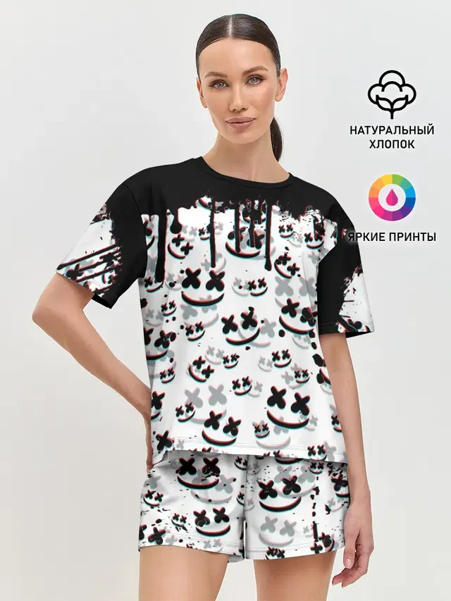 Женская пижама с шортами