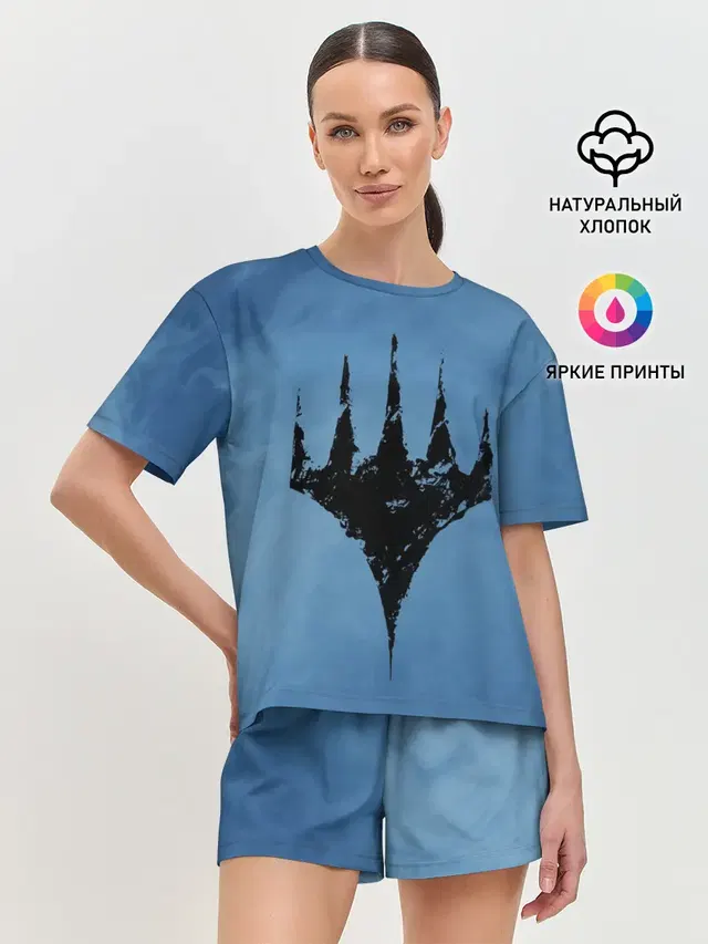 Женская пижама с шортами с принтом «Magic:The Gathering»