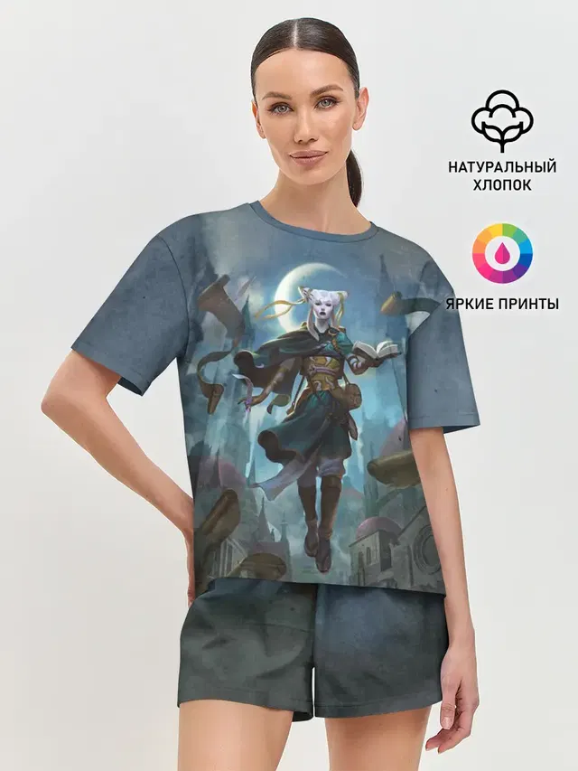 Женская пижама с шортами с принтом «Magic:The Gathering — Tamiyo»