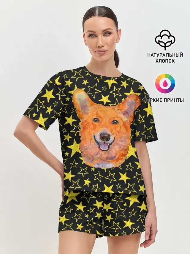 Женская пижама с шортами