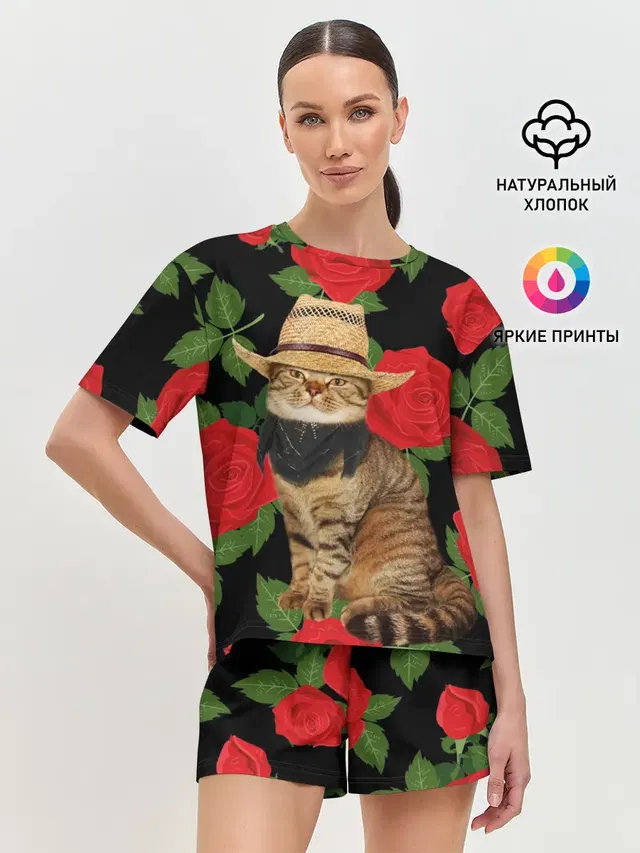 Женская пижама с шортами