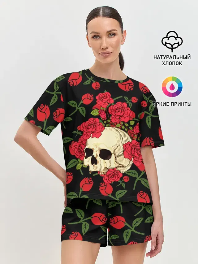 Женская пижама с шортами