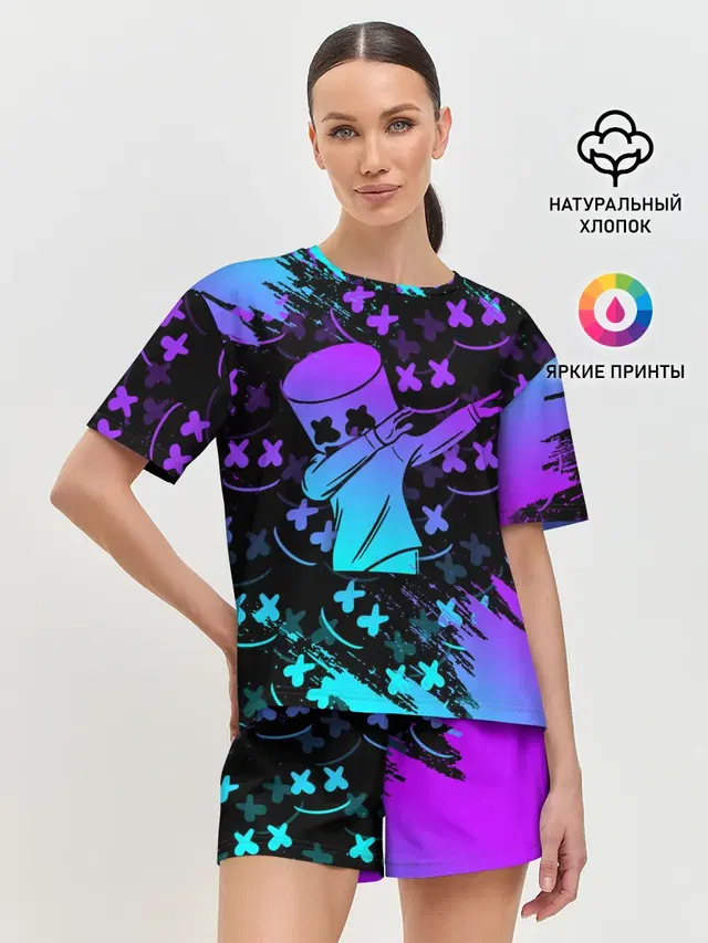Женская пижама с шортами