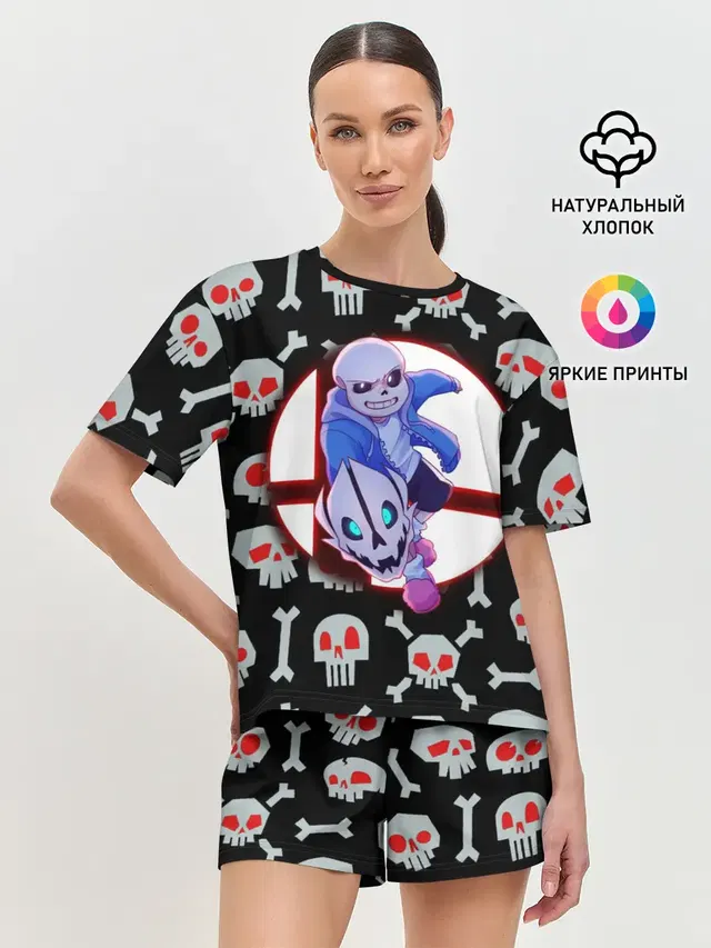 Женская пижама с шортами