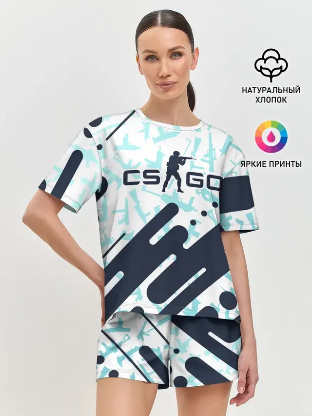 Женская пижама с шортами