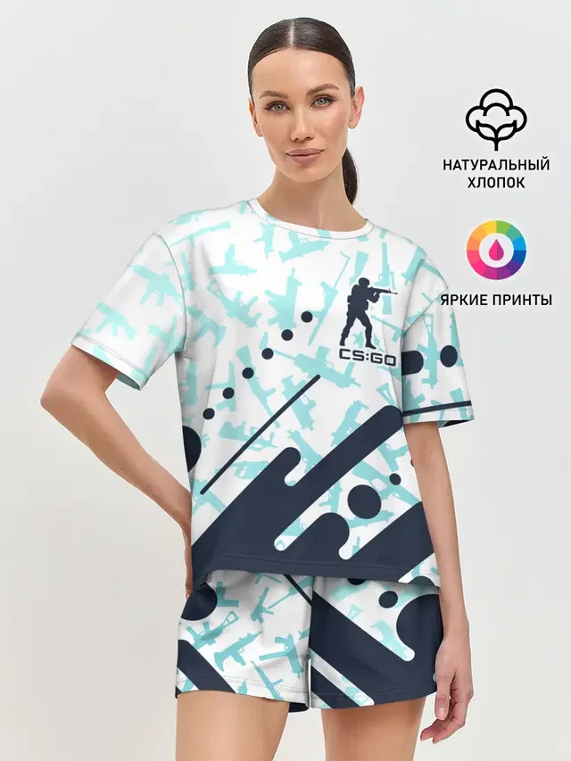 Женская пижама с шортами