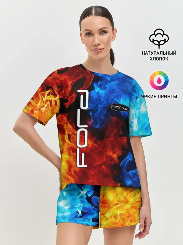 Женская пижама с шортами