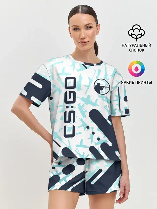 Женская пижама с шортами