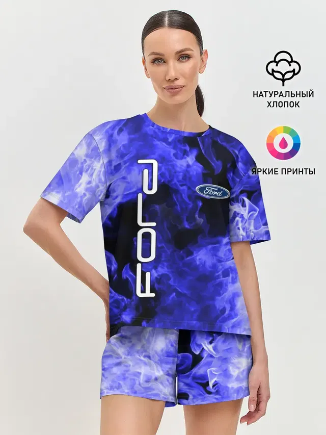 Женская пижама с шортами