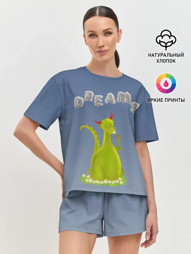 Женская пижама с шортами