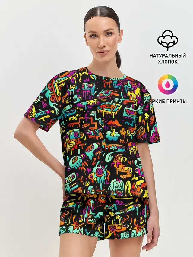 Женская пижама с шортами
