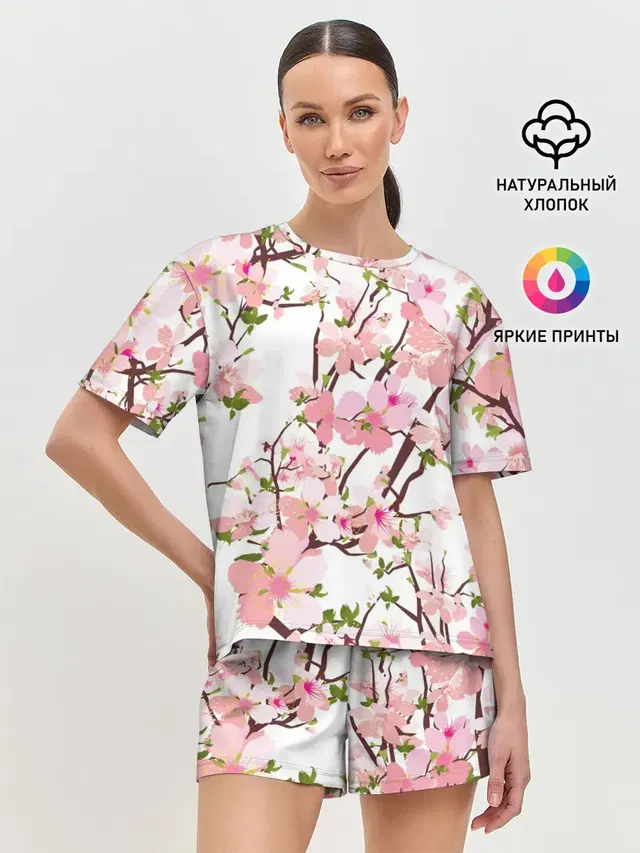 Женская пижама с шортами