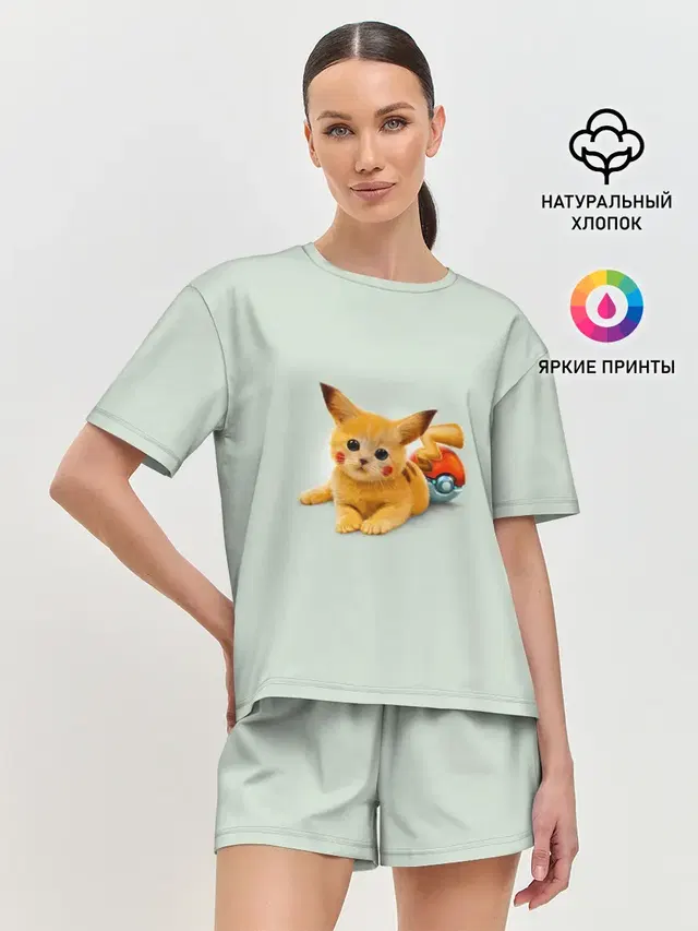 Женская пижама с шортами