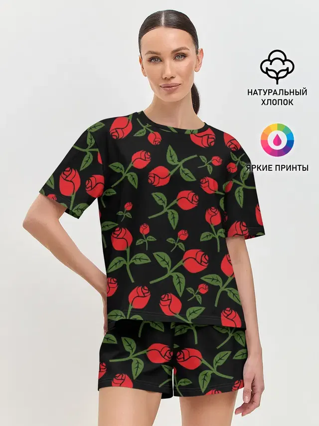 Женская пижама с шортами