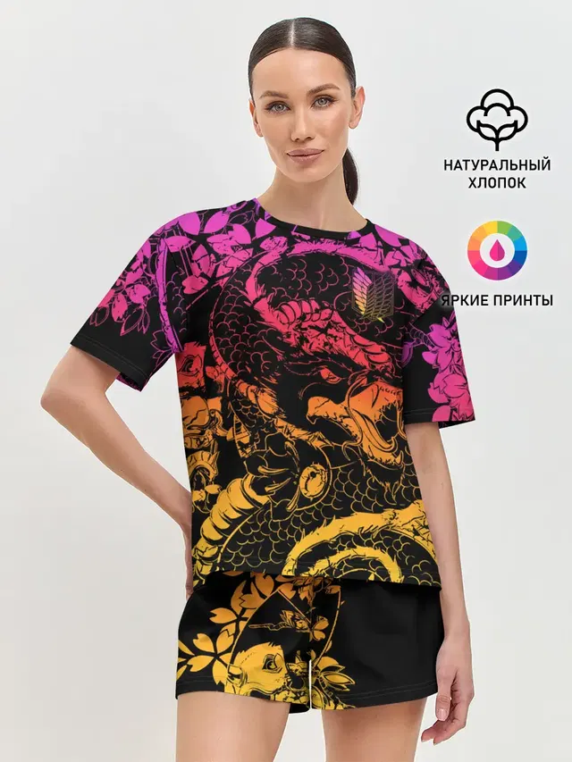Женская пижама с шортами