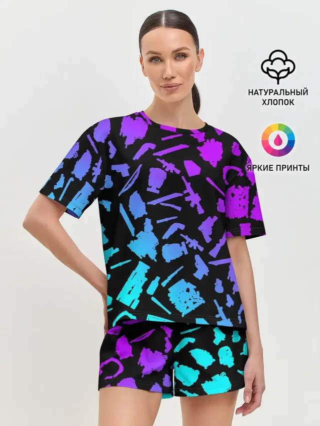 Женская пижама с шортами