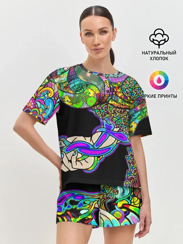 Женская пижама с шортами