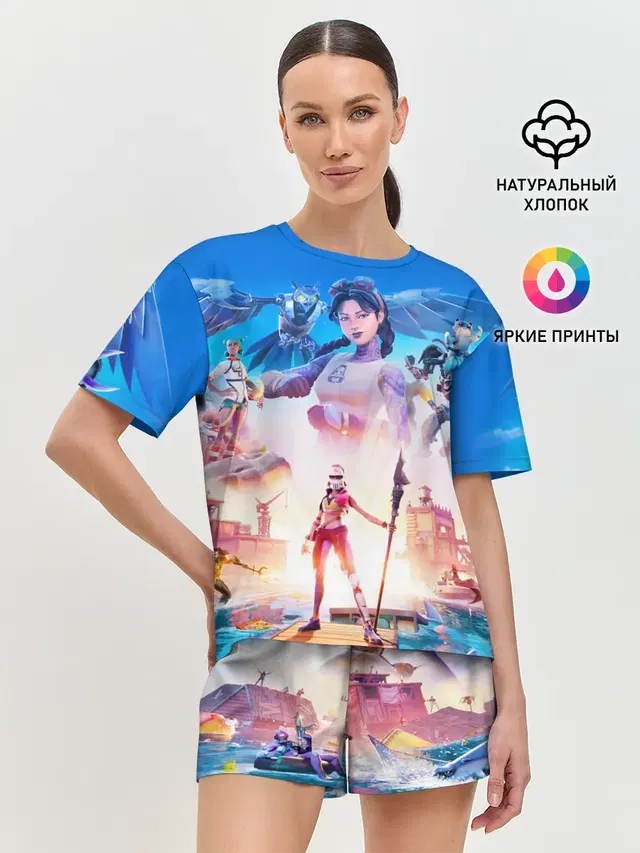 Женская пижама с шортами