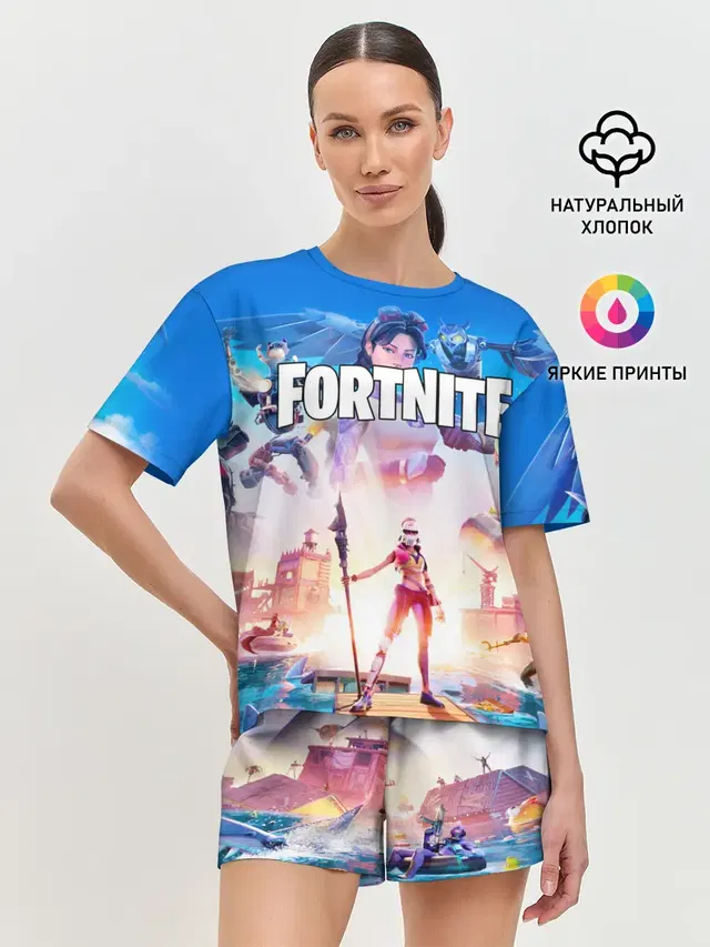 Женская пижама с шортами