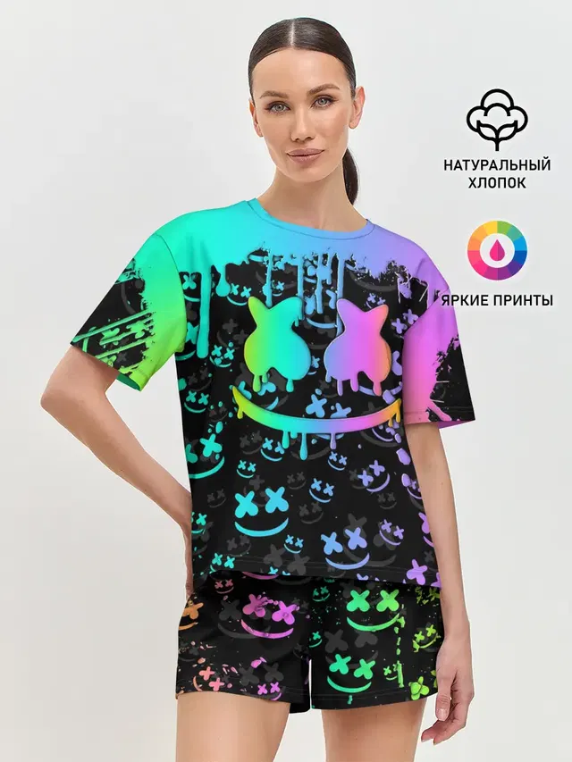 Женская пижама с шортами
