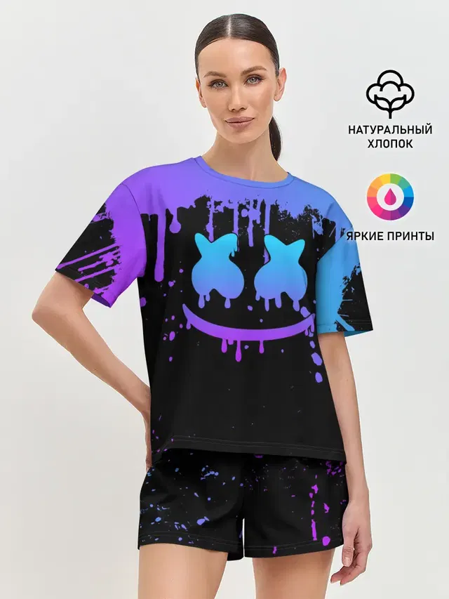 Женская пижама с шортами